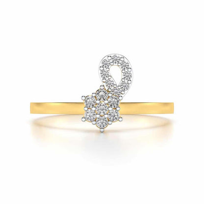 Nayat Silver Ring - Yellow Gold - Image 4