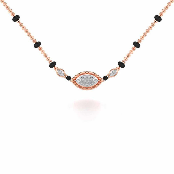 Nazar Silver Mangalsutra - Rose Gold - Image 1