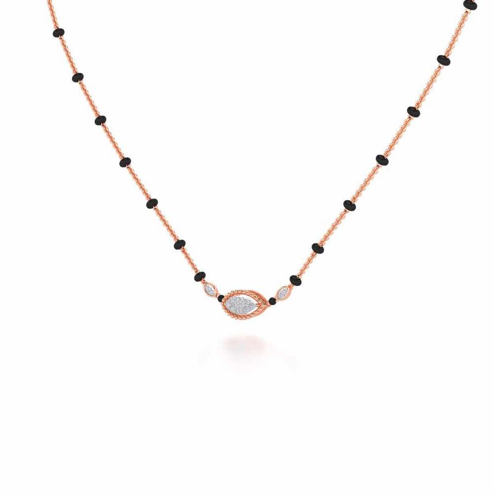Nazar Silver Mangalsutra - Rose Gold - Image 2
