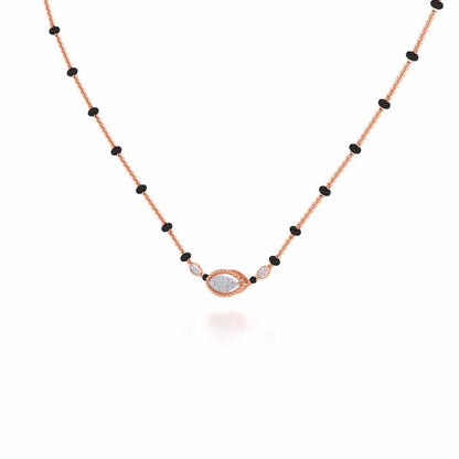 Nazar Silver Mangalsutra - Rose Gold - Image 2