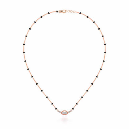 Nazar Silver Mangalsutra - Rose Gold - Image 3