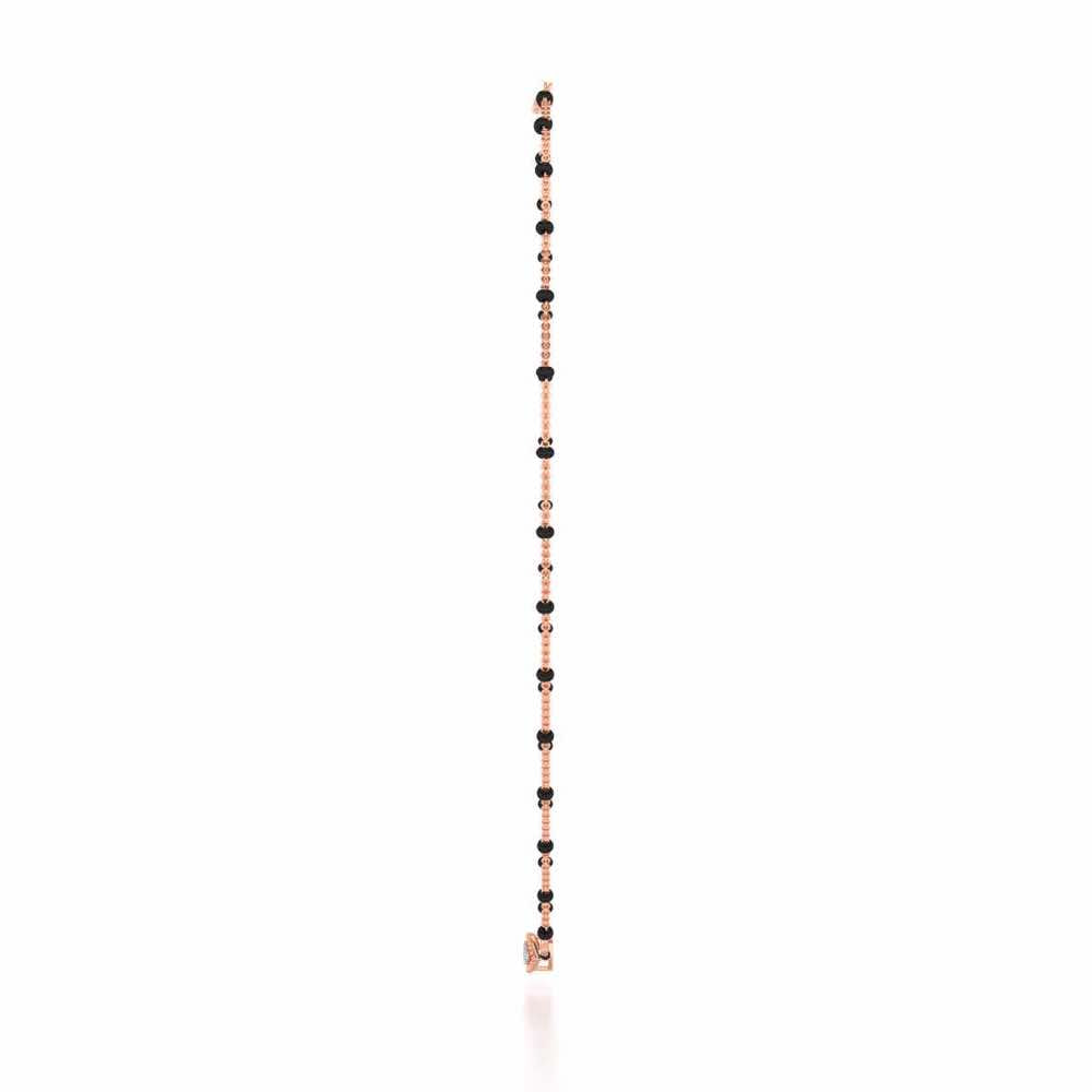 Nazar Silver Mangalsutra - Rose Gold - Image 4