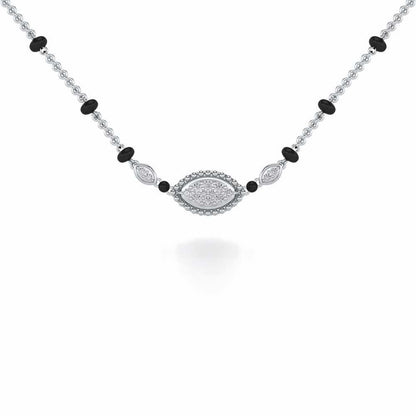 Nazar Silver Mangalsutra - White Gold - Image 1