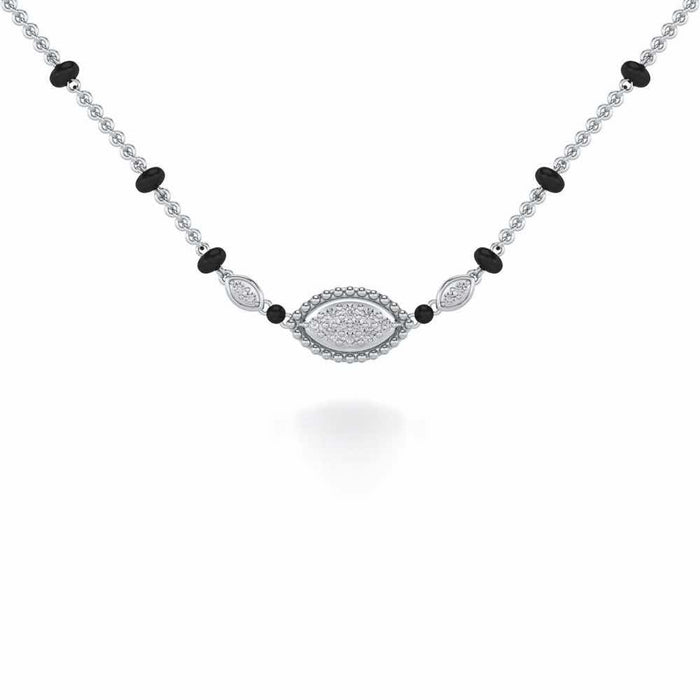 Nazar Silver Mangalsutra - White Gold - Image 1