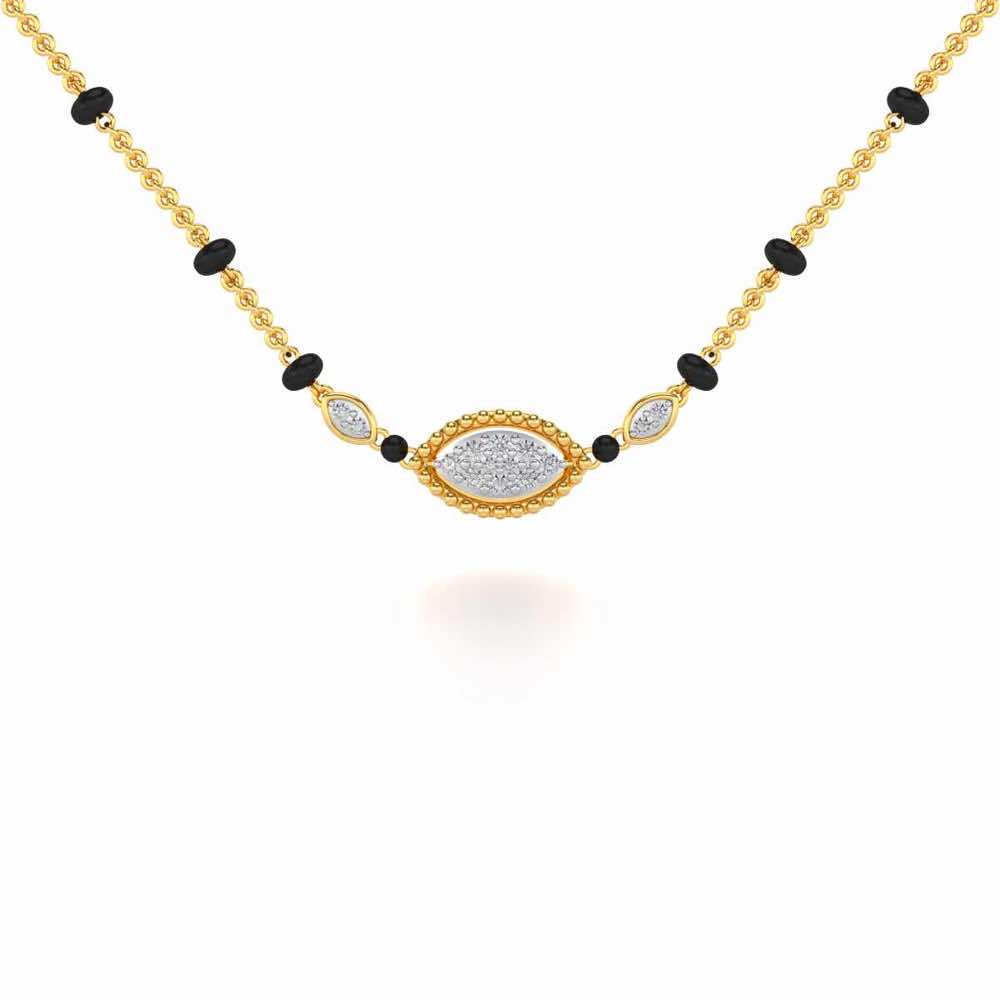 Nazar Silver Mangalsutra - Yellow Gold - Image 1