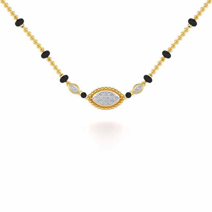 Nazar Silver Mangalsutra - Yellow Gold - Image 1