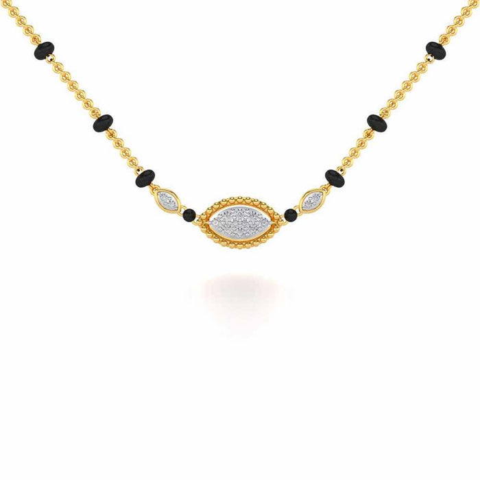 Nazar Silver Mangalsutra - Yellow Gold - Image 1