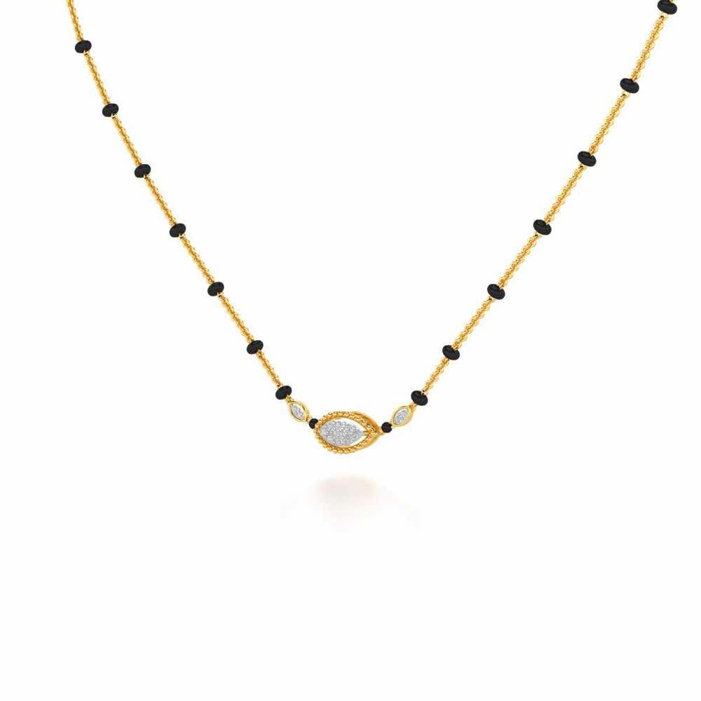 Nazar Silver Mangalsutra - Yellow Gold - Image 2