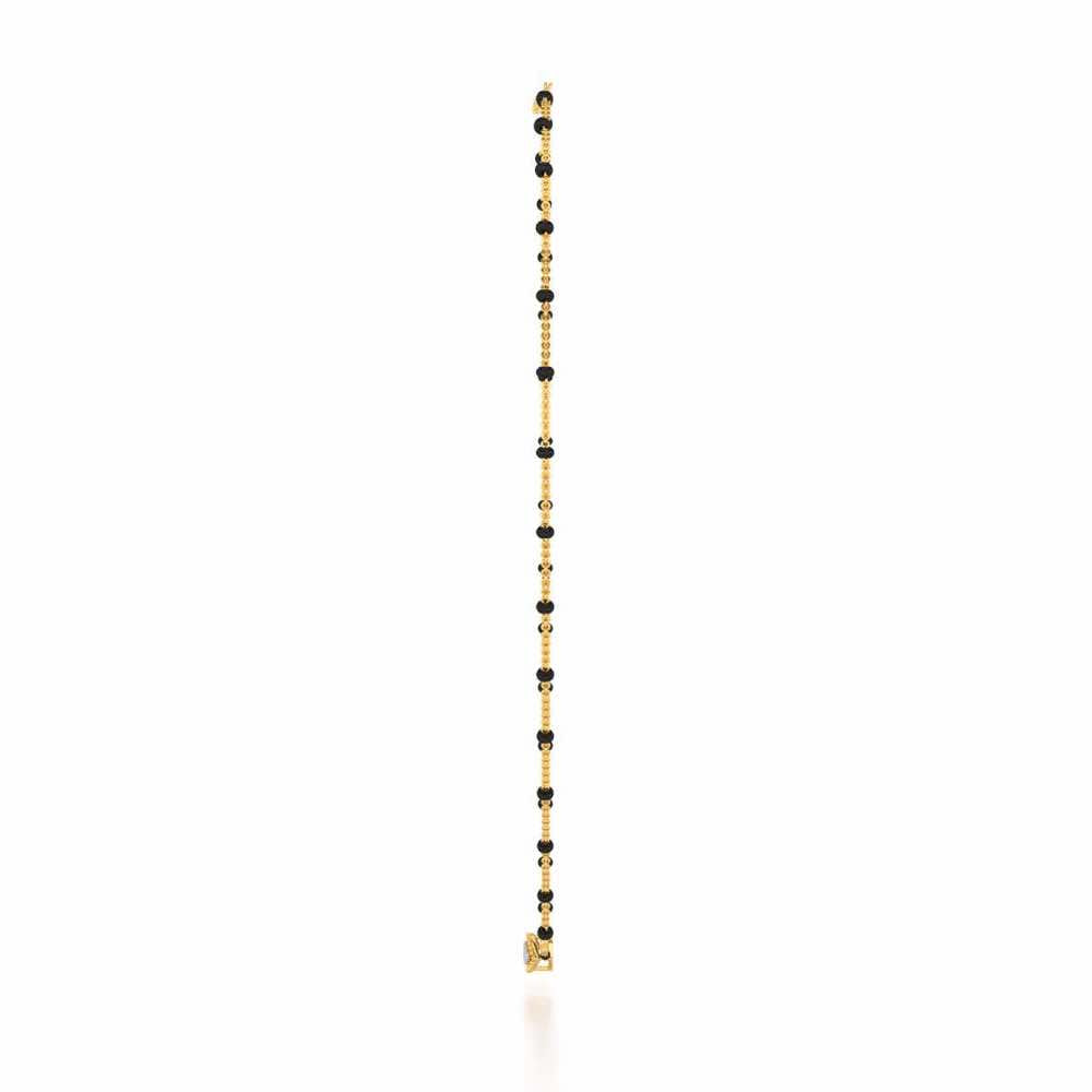 Nazar Silver Mangalsutra - Yellow Gold - Image 4