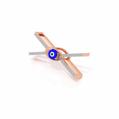 Nazar Pattu Silver Watch Band - Rose Gold - Image 3