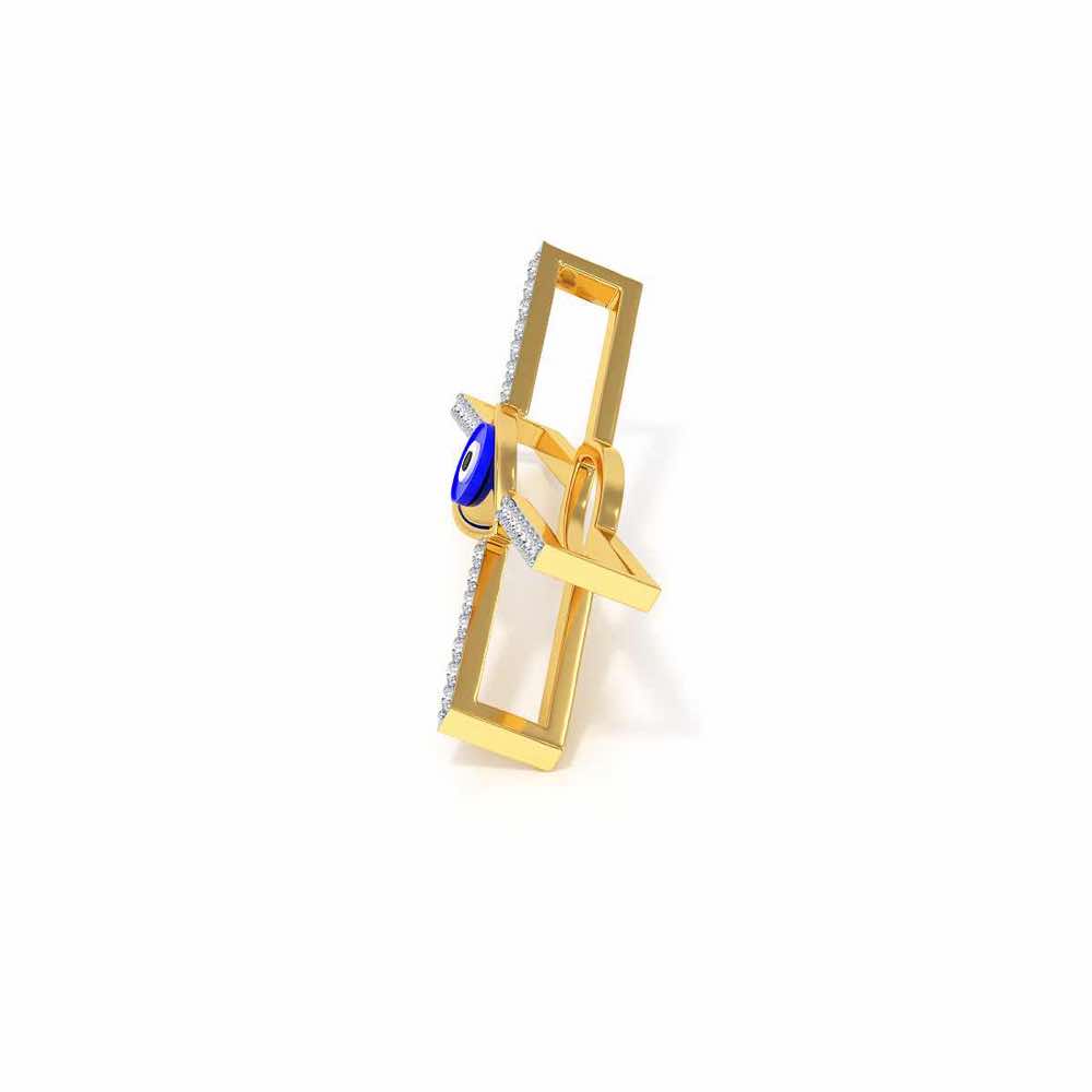 Nazar Pattu Silver Watch Band - Yellow Gold - Image 4