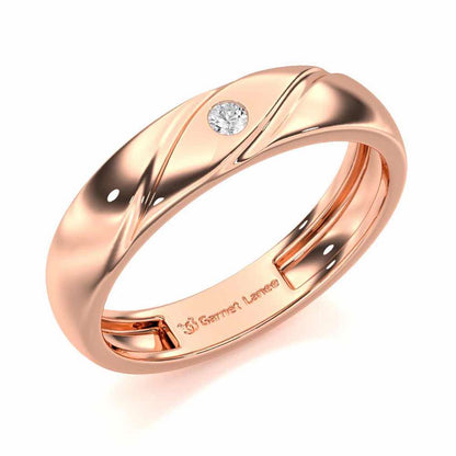 Noble Crest Men Solitaire Ring - Rose Gold - Image 1