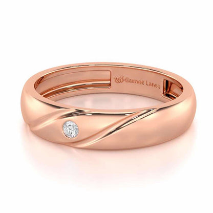 Noble Crest Men Solitaire Ring - Rose Gold - Image 2