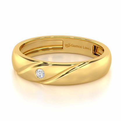 Noble Crest Men Solitaire Ring - Yellow Gold - Image 2