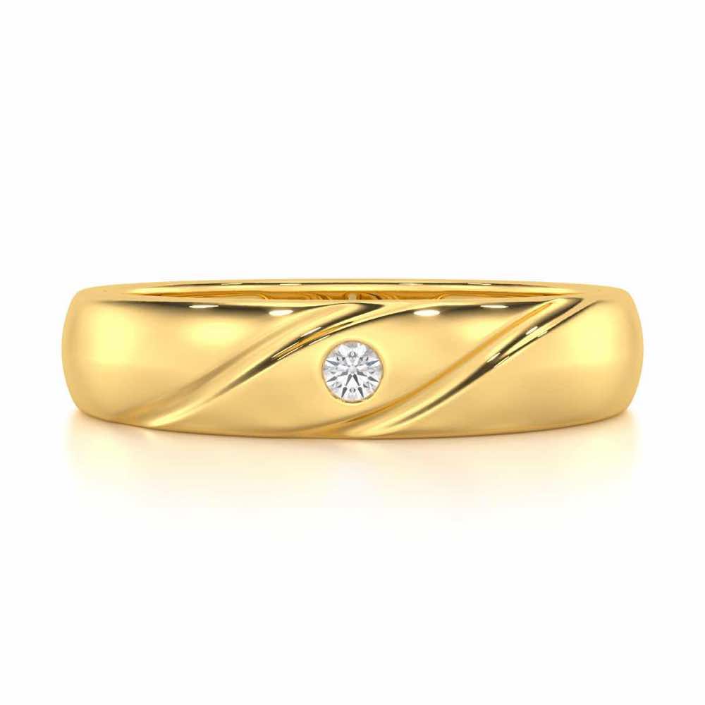 Noble Crest Men Solitaire Ring - Yellow Gold - Image 4