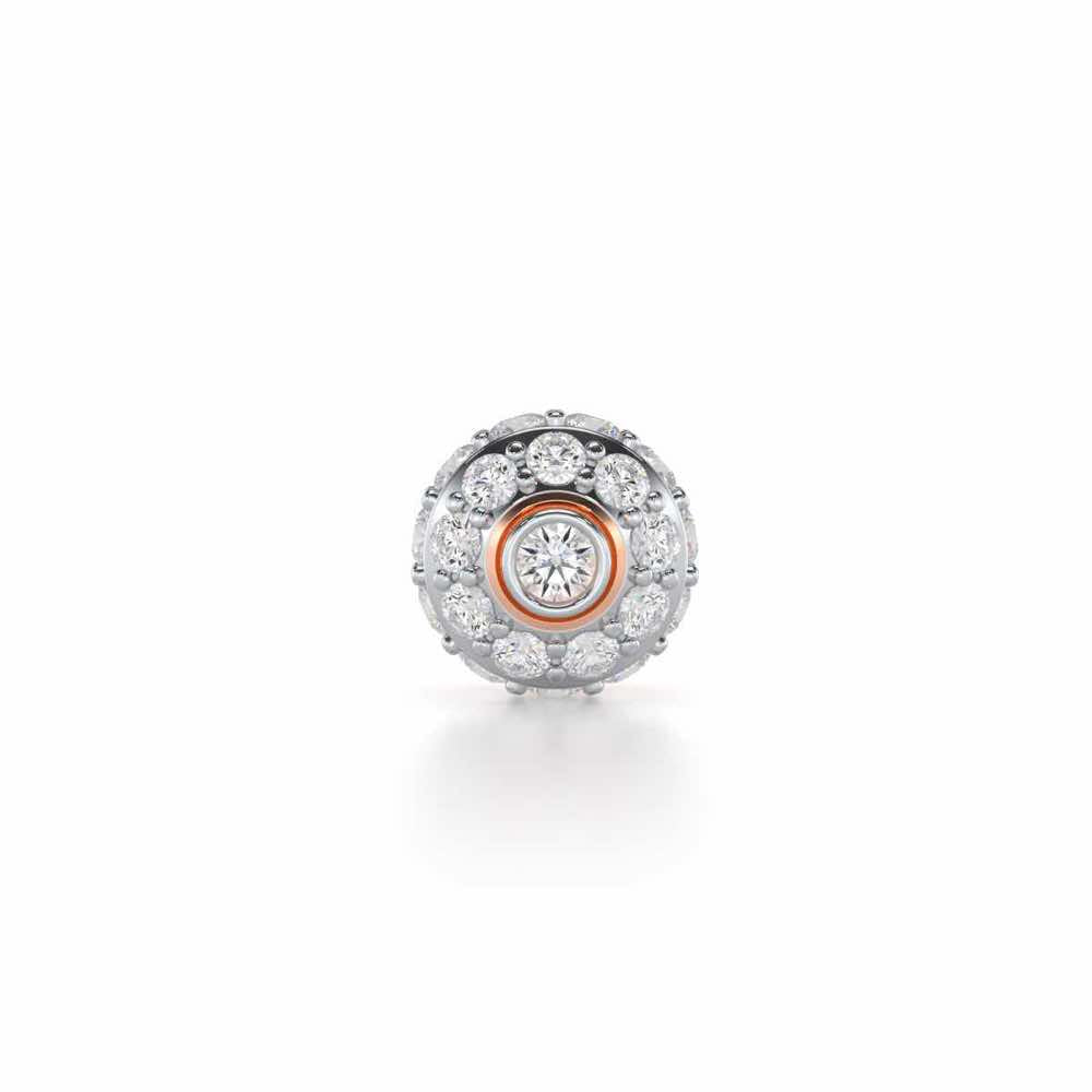 Knghtly Silver Men Stud - Rose Gold - Image 1