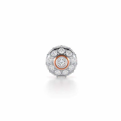 Knghtly Silver Men Stud - Rose Gold - Image 1