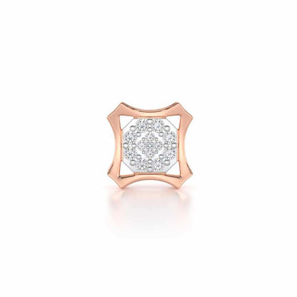 Noble Silver Men Stud - Rose Gold - Image 1