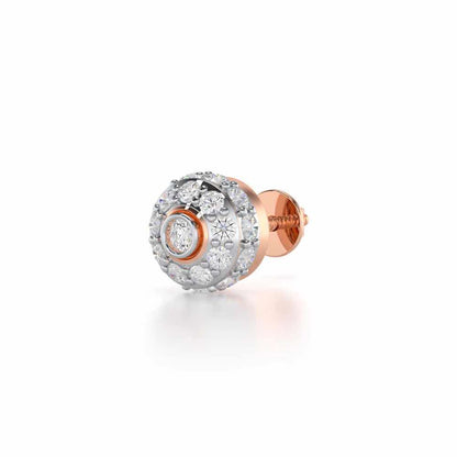 Knghtly Silver Men Stud - Rose Gold - Image 3