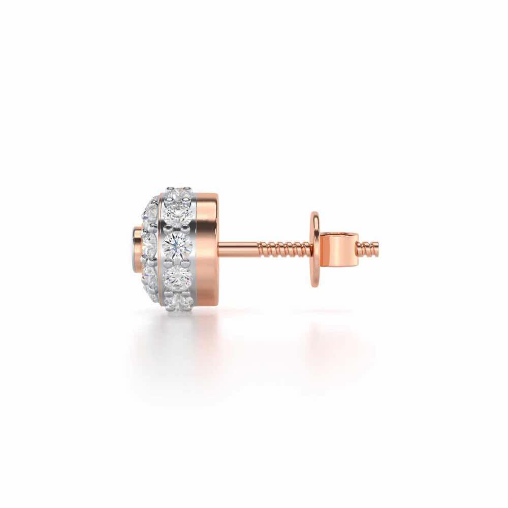 Knghtly Silver Men Stud - Rose Gold - Image 4