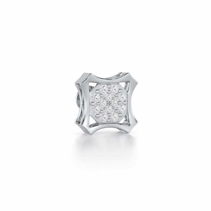 Noble Silver Men Stud - White Gold - Image 2