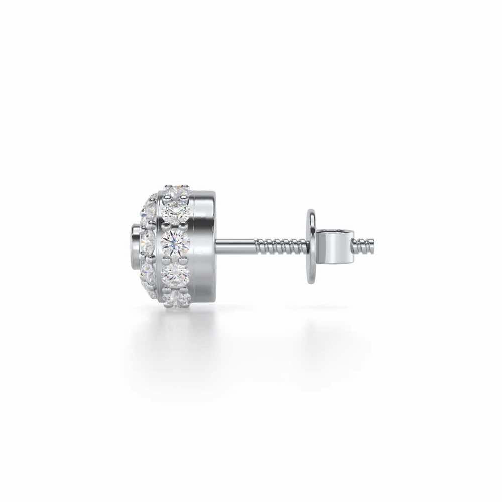 Knghtly Silver Men Stud - White Gold - Image 4