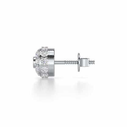 Knghtly Silver Men Stud - White Gold - Image 4