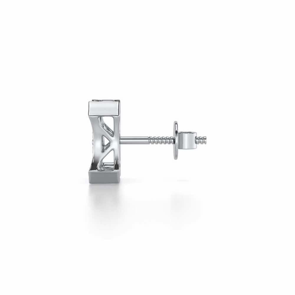 Noble Silver Men Stud - White Gold - Image 4