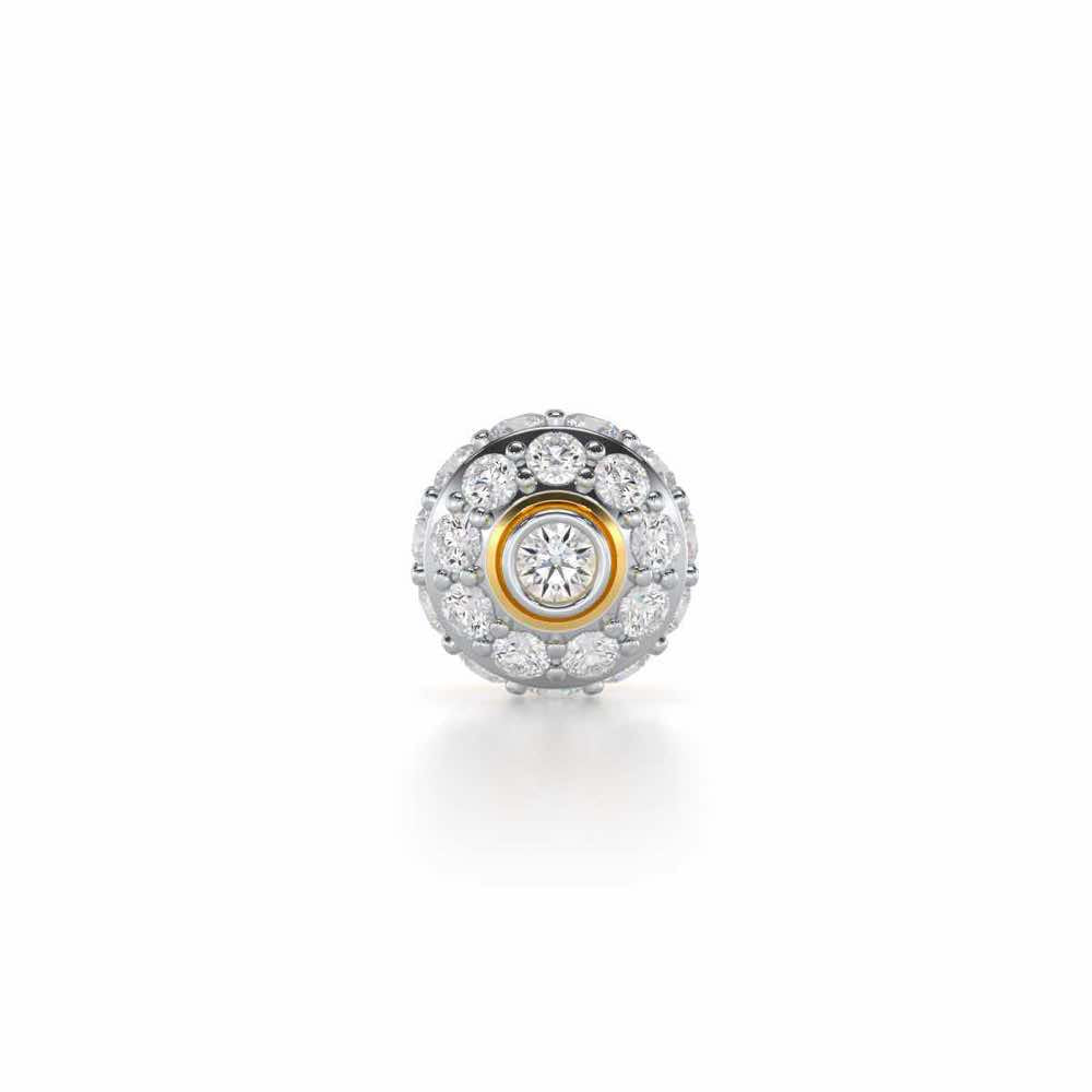 Knghtly Silver Men Stud - Yellow Gold - Image 1