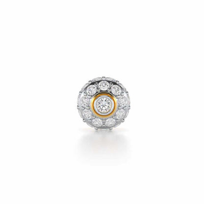 Knghtly Silver Men Stud - Yellow Gold - Image 1