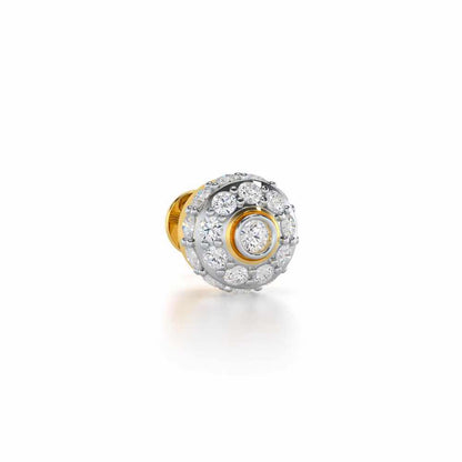Knghtly Silver Men Stud - Yellow Gold - Image 2