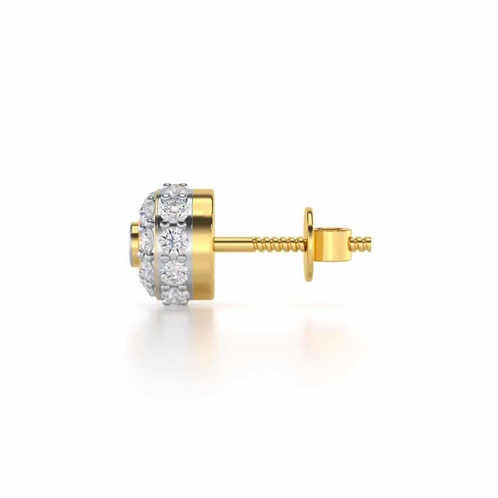 Knghtly Silver Men Stud - Yellow Gold - Image 4