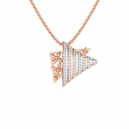 Noble Glow Silver Pendant - Rose Gold - Image 1