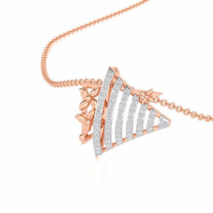 Noble Glow Silver Pendant - Rose Gold - Image 2