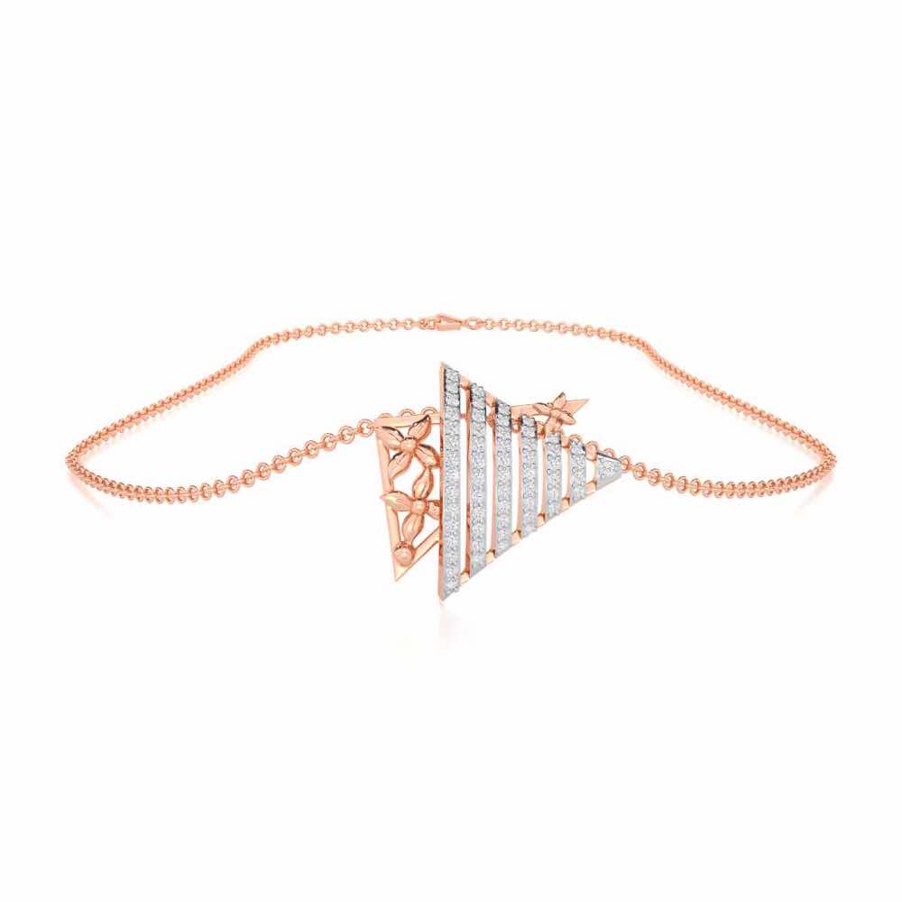 Noble Glow Silver Pendant - Rose Gold - Image 3