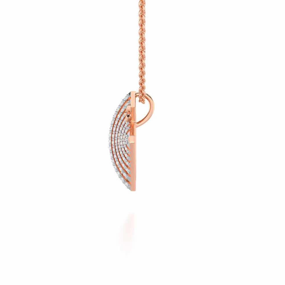 Noble Glow Silver Pendant - Rose Gold - Image 4