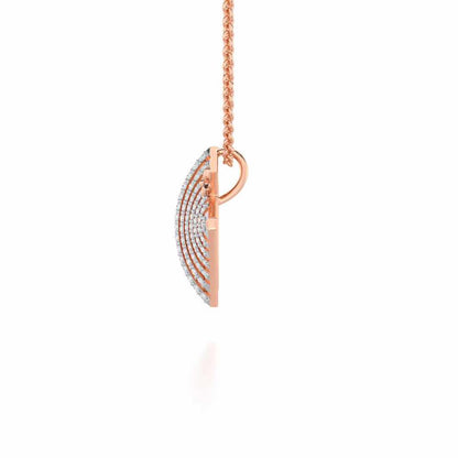 Noble Glow Silver Pendant - Rose Gold - Image 4