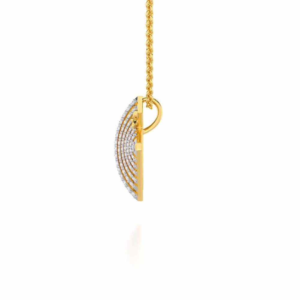 Noble Glow Silver Pendant - Yellow Gold - Image 4