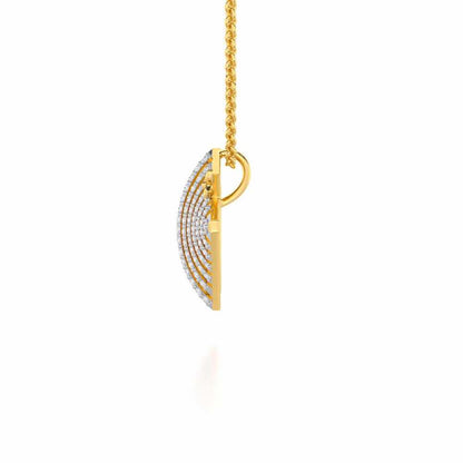 Noble Glow Silver Pendant - Yellow Gold - Image 4
