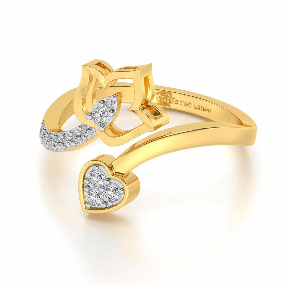 Nushka Silver Ring - Yellow Gold - Image 2