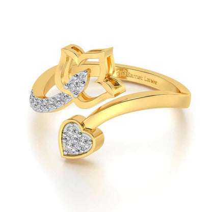 Nushka Silver Ring - Yellow Gold - Image 2