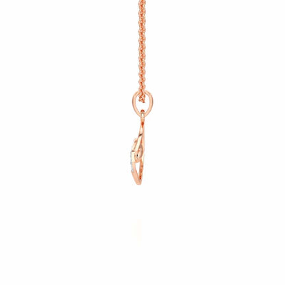 O-Glint Silver Pendant - Rose Gold - Image 3