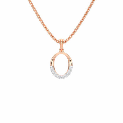 O-Luke Silver Pendant - Rose Gold - Image 1