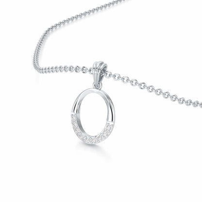O-Luke Silver Pendant - White Gold - Image 2