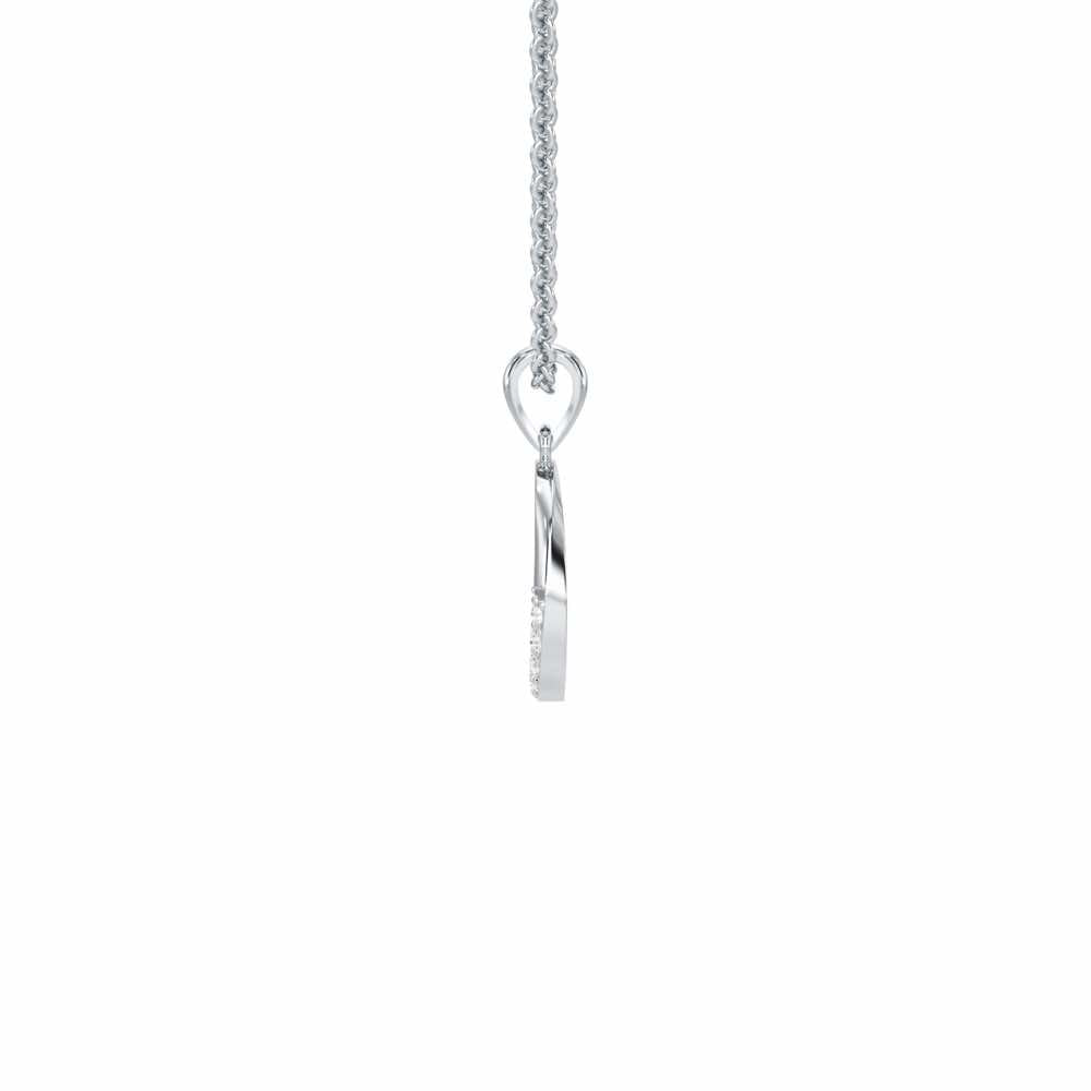 O-Luke Silver Pendant - White Gold - Image 3