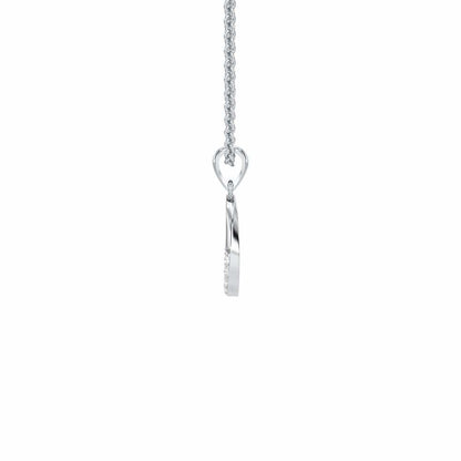 O-Luke Silver Pendant - White Gold - Image 3