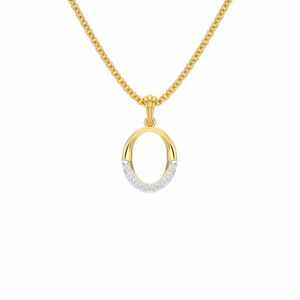 O-Luke Silver Pendant - Yellow Gold - Image 1