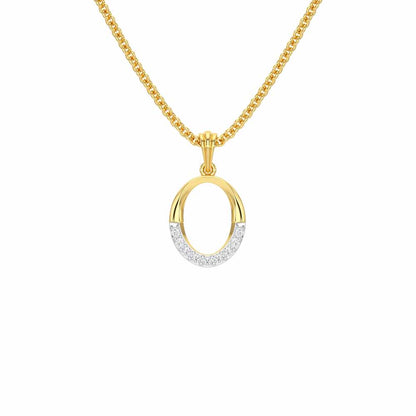 O-Luke Silver Pendant - Yellow Gold - Image 1