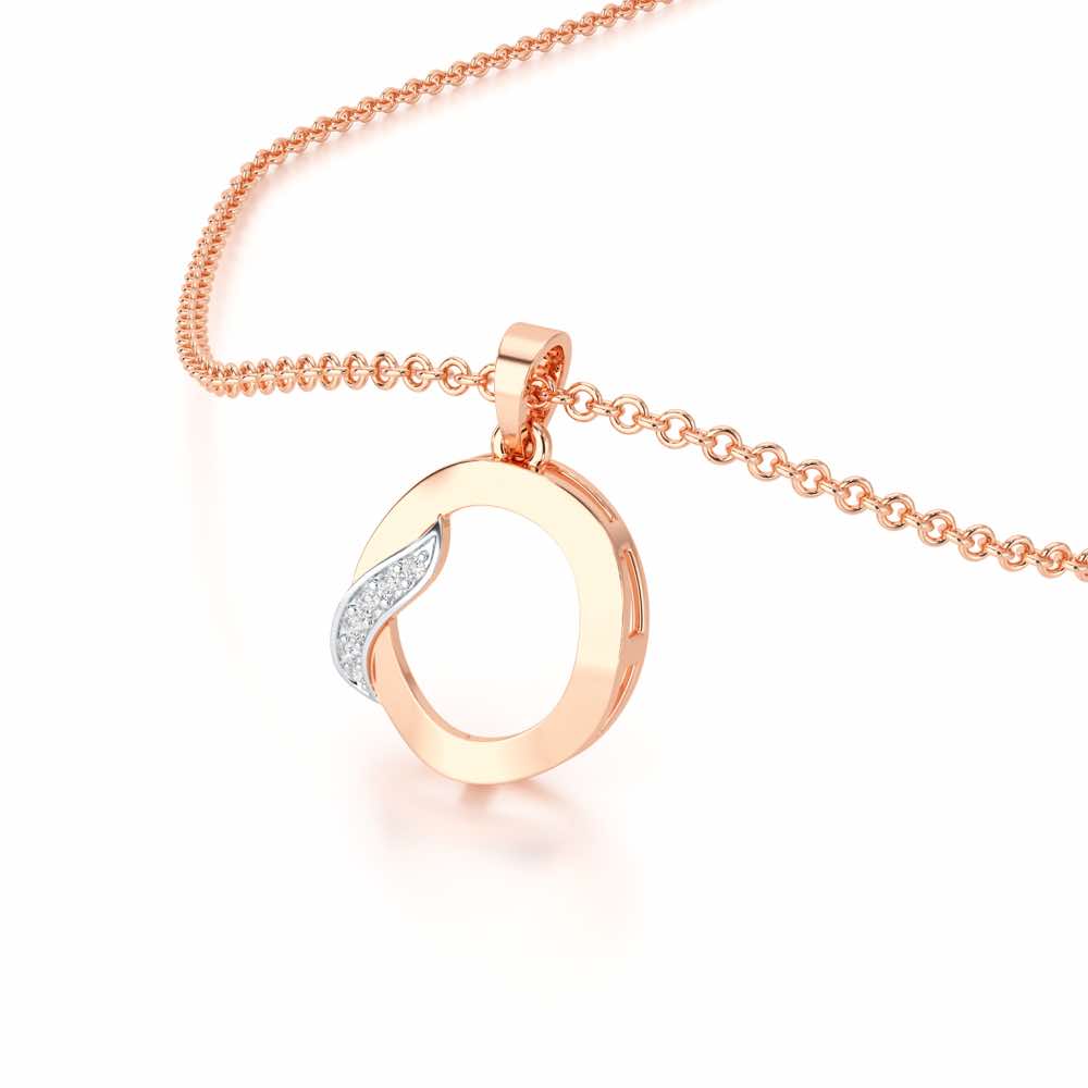 O-Spark Silver Pendant - Rose Gold - Image 2