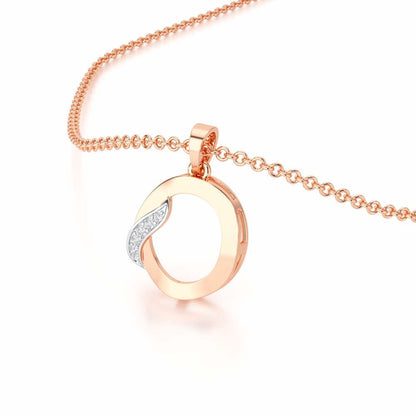 O-Spark Silver Pendant - Rose Gold - Image 2